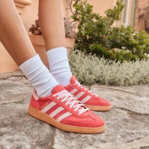 Adidas Handball Spezial Bright Red Clear Pink - Women's Size 7.5